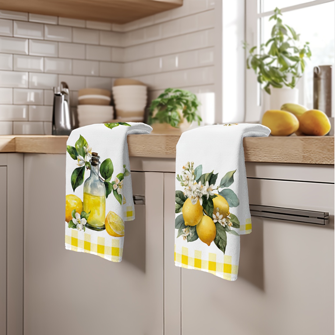 2pcs, lemon floral pattern kit - Home Cooking Services review and price