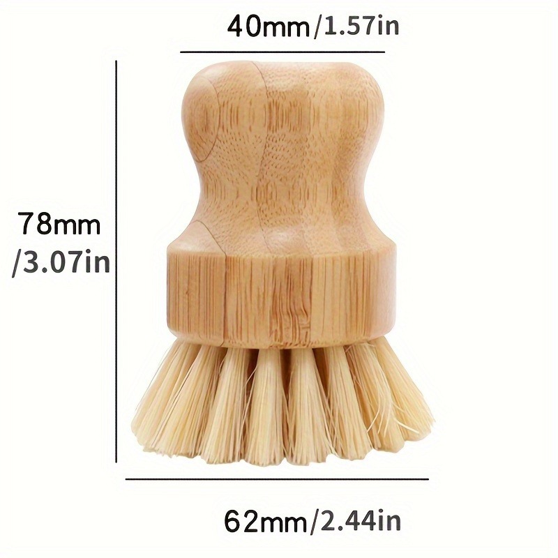 Bamboo Dish Scrub Brush Soap D - Dosa Pan Iron review and price