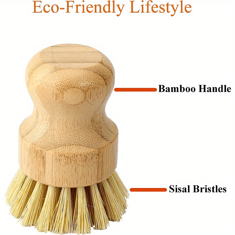 Bamboo Dish Scrub Brush Soap D - Dosa Pan Iron review and price