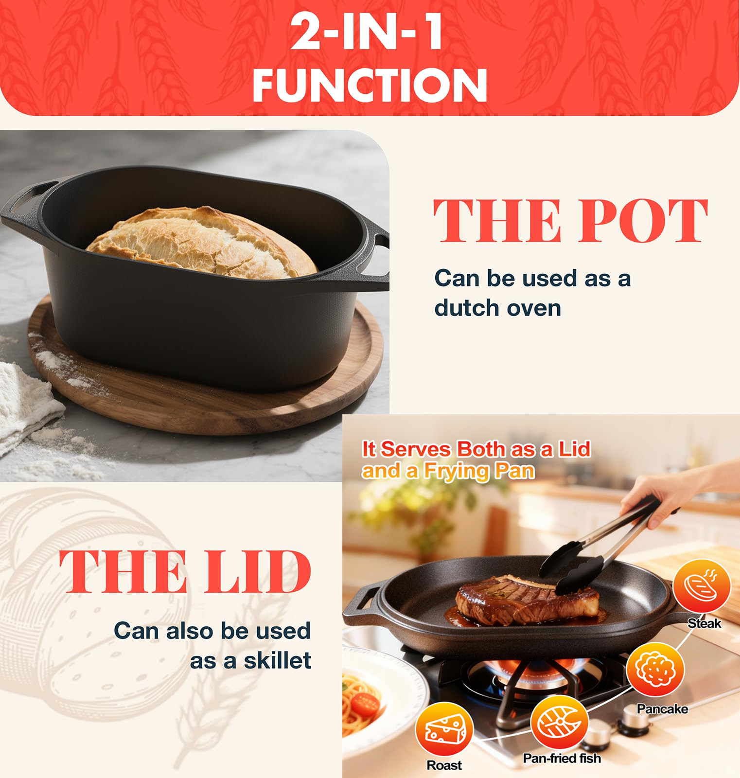 Dutch Oven For Bread Baking So - Dosa Pan Iron review and price
