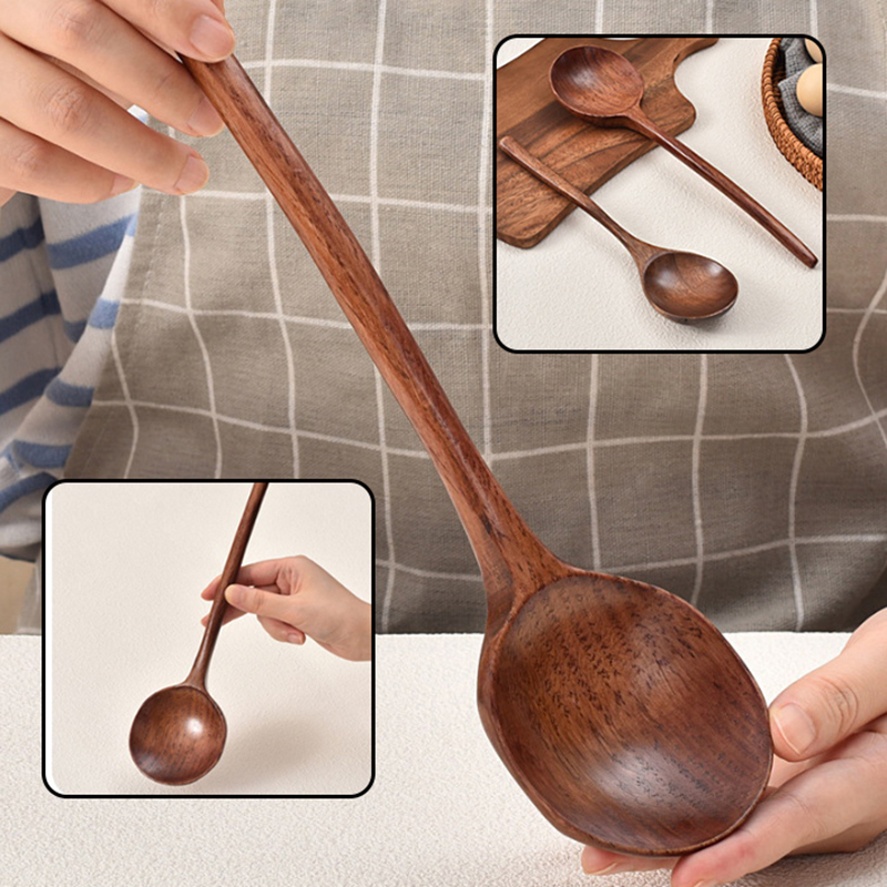 Long Handle Ramen Wooden Spoon - Home Cooking Japanese review and price
