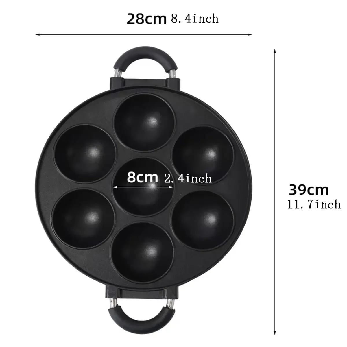 7 Hole Cake Cooking Pan Cast I - Dosa Pan Iron review and price