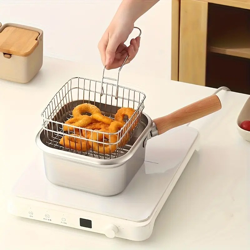 Stainless steel square deep fr - Paella Pan Steel review and price